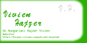 vivien hajzer business card